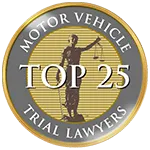 The logo for the top 25 motor vehicle trial lawyers.
